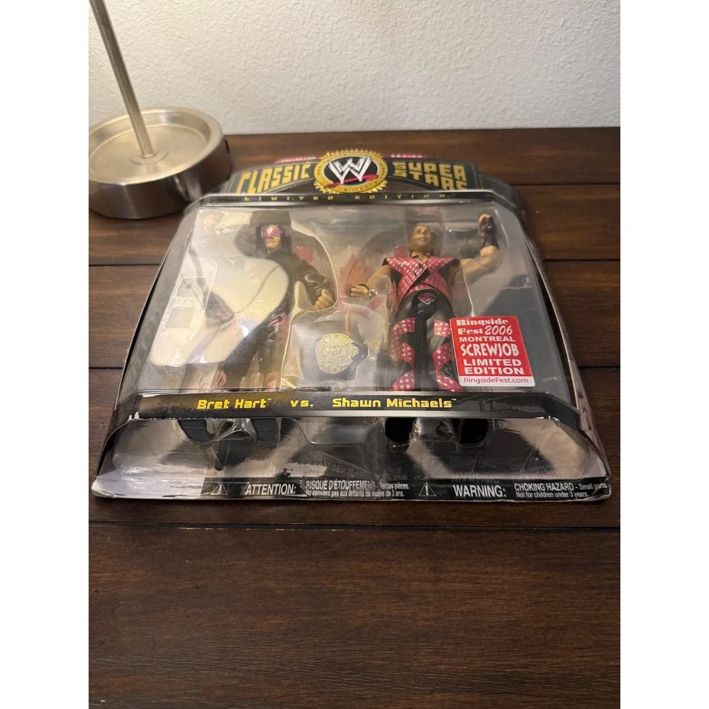 WWE Jakks classic Superstars Bret Hart vs Shawn Michaels Montreal Screwjob 2Pack